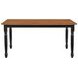 Hollyoak Walnut And Black 63" Rectangular Dining Table