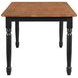 Hollyoak Walnut And Black 63" Rectangular Dining Table