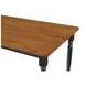 Hollyoak Walnut And Black 63" Rectangular Dining Table