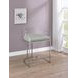 Thermosolis Grey And Chrome Acrylic Back Counter Height Stool Set of 2