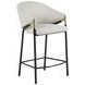 Chadwick Beige And Glossy Black Sloped Arm Counter Height Stool Set of 2