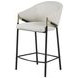 Chadwick Beige And Glossy Black Sloped Arm Counter Height Stool Set of 2