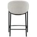 Chadwick Beige And Glossy Black Sloped Arm Counter Height Stool Set of 2
