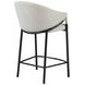 Chadwick Beige And Glossy Black Sloped Arm Counter Height Stool Set of 2