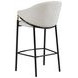 Chadwick Beige And Glossy Black Sloped Arm Bar Stool Set of 2