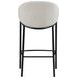 Chadwick Beige And Glossy Black Sloped Arm Bar Stool Set of 2