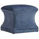Sutton Carlyle Blue Upholstered Square Ottoman