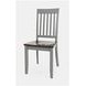 Decatur Lane Grey Slat Back Side Chair Set of 2