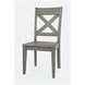 Outer Banks Driftwood Gray Cross Back Side Chair Set of 2