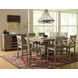Outer Banks Driftwood Gray 9 Piece Counter Height Dining Set with Storage