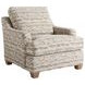 Los Altos Barton Blue and Beige Upholstered Accent Chair