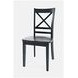 Asbury Park Black Cross Back Side Chair Set of 2