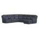 Sawyer Marine Leather 7 Piece Modular Zero Gravity Power Reclining Sectional with Power Lumbar and USB Charging