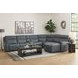 Sawyer Marine Leather 7 Piece Modular Zero Gravity Power Reclining Sectional with Power Lumbar and USB Charging