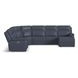Sawyer Marine Leather 7 Piece Modular Zero Gravity Power Reclining Sectional with Power Lumbar and USB Charging