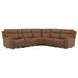 Sawyer Harvest Leather 6 Piece Modular Zero Gravity Power Reclining Sectional with Power Lumbar and USB Charging
