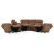 Sawyer Harvest Leather 6 Piece Modular Zero Gravity Power Reclining Sectional with Power Lumbar and USB Charging