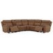 Sawyer Harvest Leather 6 Piece Modular Zero Gravity Power Reclining Sectional with Power Lumbar and USB Charging