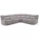 Cozy Moonshine Microfiber Reclining Sectional