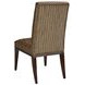 Lowell Black and Brown Leather Upholstered Dining Chair with Nailhead Trim