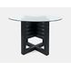 Altamonte Dark Charcoal 48" Round Glass Top Dining Table