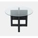 Altamonte Dark Charcoal 48" Round Glass Top Dining Table