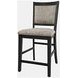 Altamonte Dark Charcoal Upholstered Counter Height Stool Set of 2