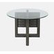 Altamonte Brushed Gray 48" Round Glass Top Dining Table