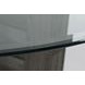 Altamonte Brushed Gray 48" Round Glass Top Dining Table