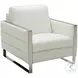 Constantin White Leather Chair