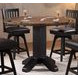Ashford Black and Brown Round Counter Height Game Room Set