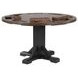Ashford Black and Brown 52" Round Adjustable Height Game Table