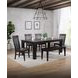 Ashford Black and Rustic Walnut Side Chair