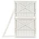 Flatiron Aged White Twin Over Twin Bunk Bed