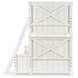 Flatiron Aged White Twin Over Full Bunk Bed