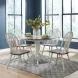 Savannah Crossing Antique Honey and White 57" Extendable Rectangular Gathering Table