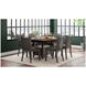 Manchester Grey Adjustable Extendable Rectangular Dining Table