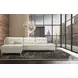 Leonardo Silver Grey Chaise LAF Sectional