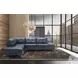 Leonardo Blue Chaise LAF Sectional
