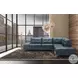 Leonardo Blue Chaise RAF Sectional