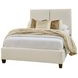 Joinery Espresso Oak and Labradoodle Performance Fabric Queen Upholstered Panel Bed