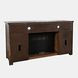 Bakersfield Distressed Brown 60" TV Stand with Electric Fireplace