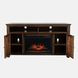 Bakersfield Distressed Brown 60" TV Stand with Electric Fireplace