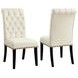 Mapleton Beige Tufted Back Upholstered Side Chair Set of 2