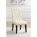 Mapleton Beige Tufted Back Upholstered Side Chair Set of 2