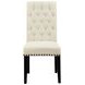 Mapleton Beige Tufted Back Upholstered Side Chair Set of 2