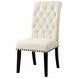 Mapleton Beige Tufted Back Upholstered Side Chair Set of 2