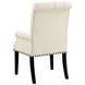 Mapleton Beige Tufted Back Upholstered Arm Chair