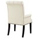 Mapleton Beige Tufted Back Upholstered Arm Chair
