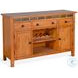 Willow Nest Natural Slate Beige Wood 3 Door Buffet